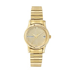 Titan Karishma Champagne Dial Women Watch With Stainless Steel Strap