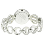 Titan Quartz Analog Purple Dial Stainless Steel Strap Watch for Women