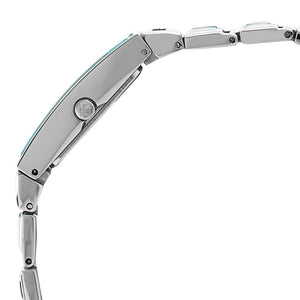 Titan Purple Blue Dial Analog Metal Strap Watch for Women