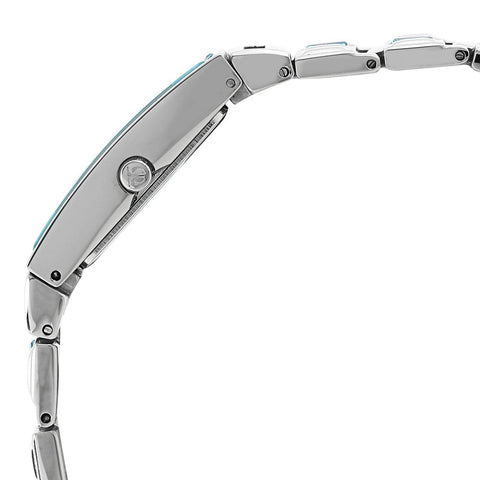 Titan Purple Blue Dial Analog Metal Strap Watch for Women