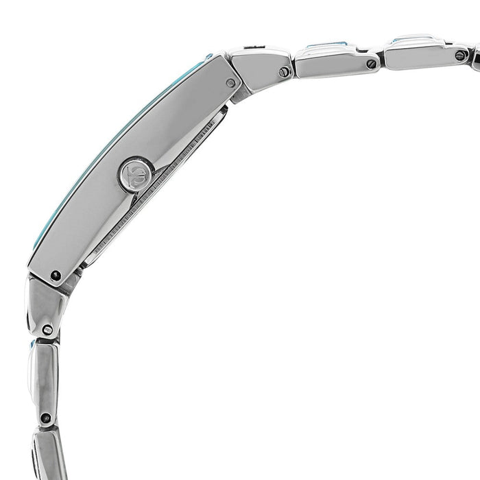 Titan Purple Blue Dial Analog Metal Strap Watch for Women