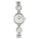Titan Quartz Analog Mother of Pearl Dial Stainless Steel Strap Watch for Women