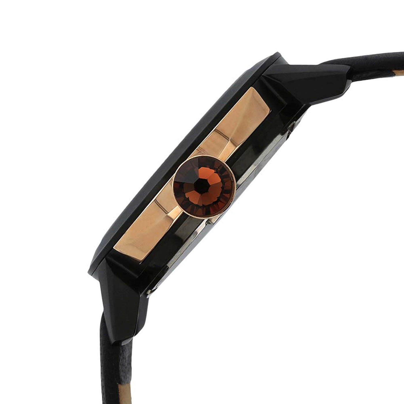 Titan Quartz Analog Solar Black Dial Leather Strap Watch for Women