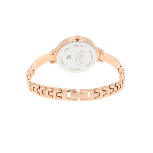Titan Raga Viva Rose Gold Dial Women Watch With Metal Strap