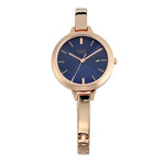 Titan Quartz Analog with Date Blue Dial Metal Strap Watch for Women