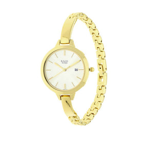 Titan Raga Viva Champagne Dial Analog Strap watch for Women