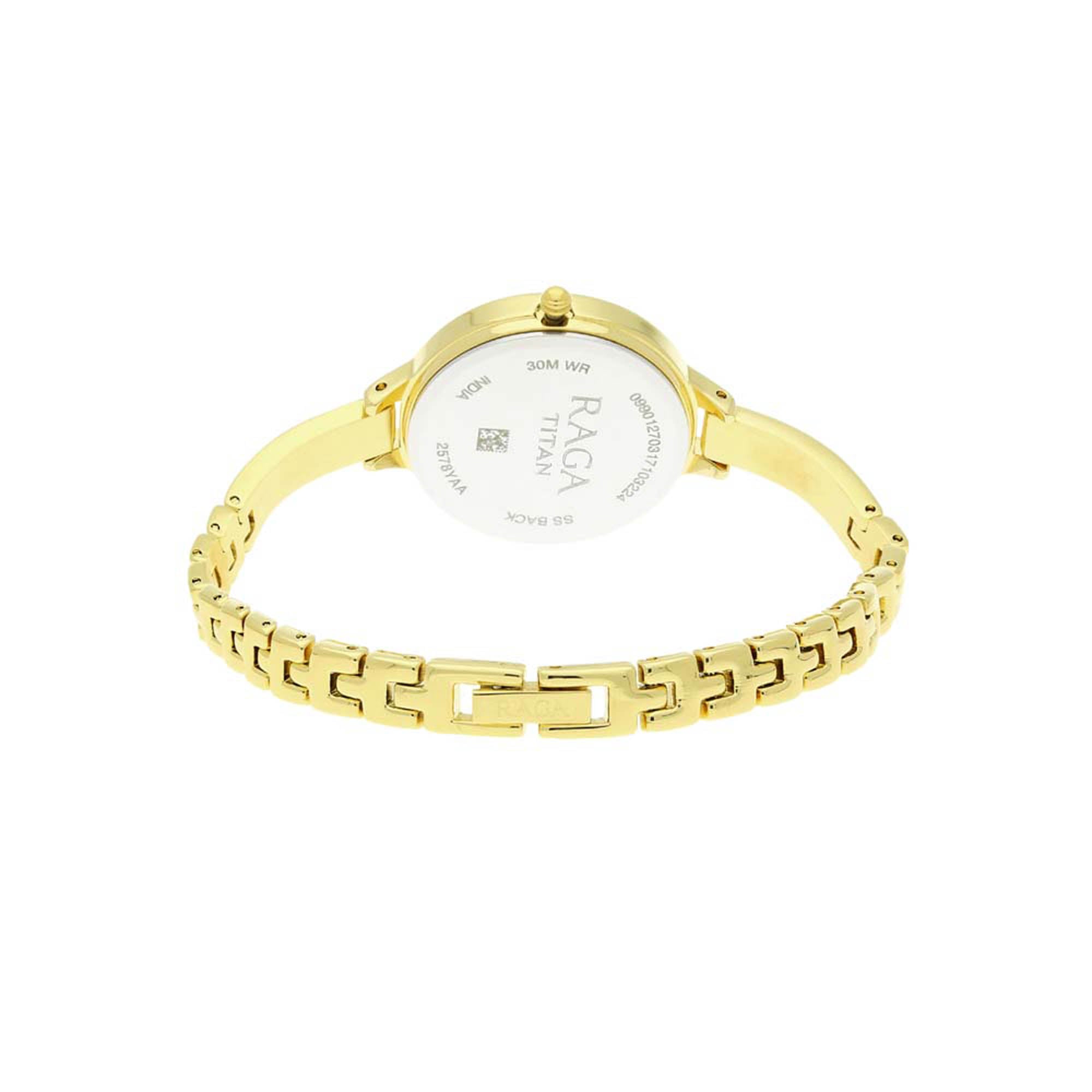 Titan Raga Viva Champagne Dial Analog Strap watch for Women