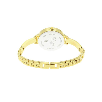 Titan Raga Viva Champagne Dial Analog Strap watch for Women