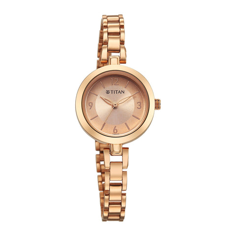 rose gold wrist watch for women

