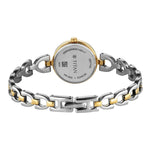 Titan Silver Dial Dual Tone Metal Strap Analog Watch for Women 2601BM01