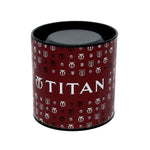 Titan Quartz Analog Champagne Dial Metal Strap Watch for Women