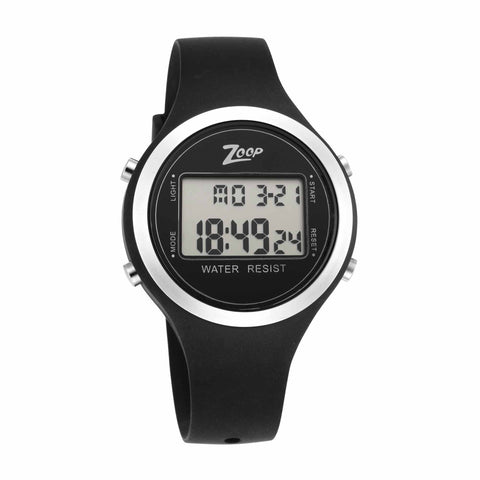 Zoop By Titan Digital Dial Unisex Watch With Silicone Strap for Kids