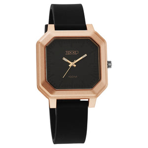 Zoop Fashion Quartz Analog Black Dial Silicone Strap Watch for Unisex