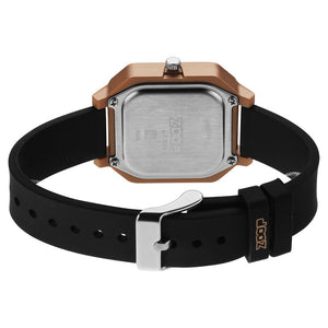 Zoop Fashion Quartz Analog Black Dial Silicone Strap Watch for Unisex
