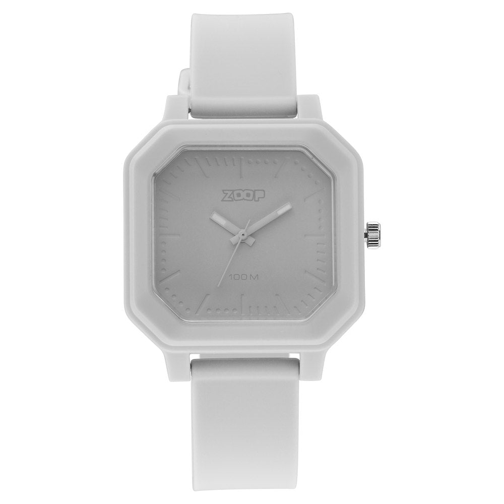 Zoop Fashion Quartz Analog Purple Dial Silicone Strap Watch for Unisex