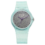 Zoop by Titan Glitter Quartz Alog Grey Dial Polyurethane Strap Watch for Kids