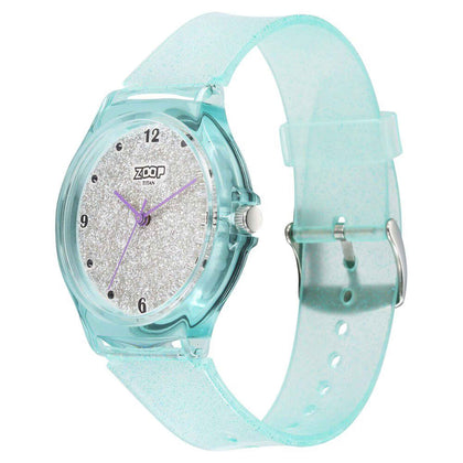 Zoop by Titan Glitter Quartz Alog Grey Dial Polyurethane Strap Watch for Kids