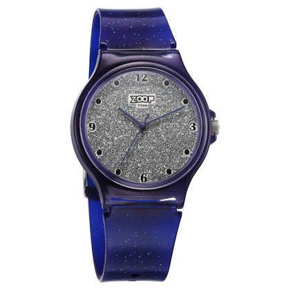 Zoop by Titan Glitter Quartz Analog Grey Dial Polyurethane Strap Watch for Kids 26030PP04