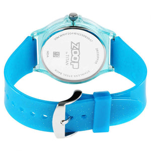 Zoop by Titan Glitter Quartz Analog Grey Dial Polyurethane Strap Watch for Kids 26030PP05