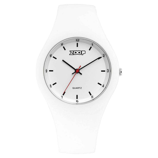 Zoop By Titan Pop Integrated Quartz Analog White Dial Silicone Strap Watch for Kids 26031PP02
