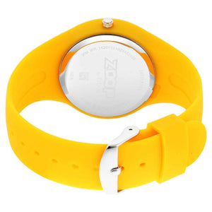 Zoop By Titan Pop Integrated Quartz Analog Yellow Dial Silicone Strap Watch for Kids 26031PP05