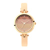Titan Raga Pastel Pink Dial Beige Leather Strap Analog Watch for Women