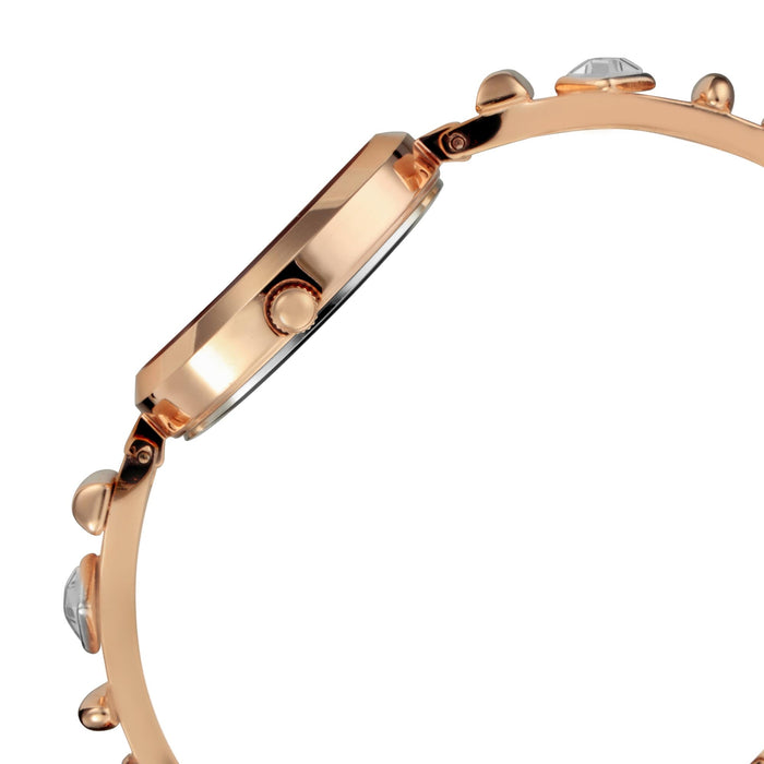 Titan Raga Facets Rose Gold Dial Women Watch With Stainless Steel Strap