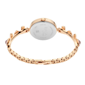 Titan Raga Facets Rose Gold Dial Women Watch With Stainless Steel Strap