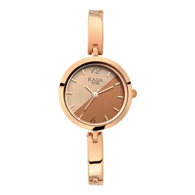 Titan Raga Viva Bicolour Dial Women Watch With Metal Strap