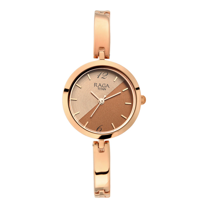 Titan Raga Viva Bicolour Dial Women Watch With Metal Strap