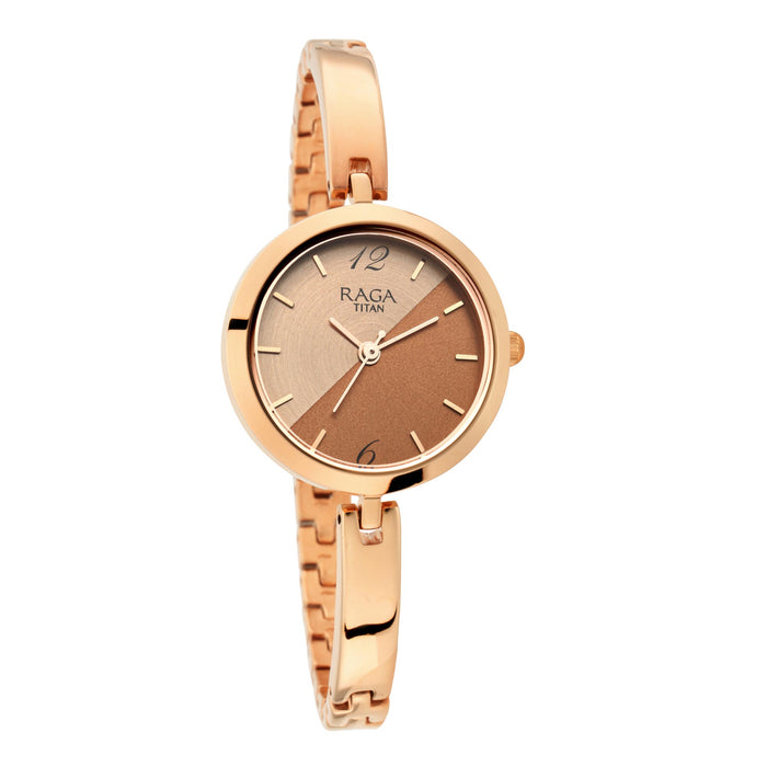 Titan Raga Viva Bicolour Dial Women Watch With Metal Strap