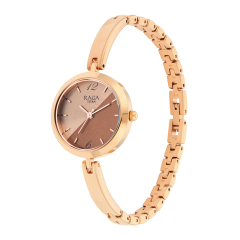 Titan Raga Viva Bicolour Dial Women Watch With Metal Strap
