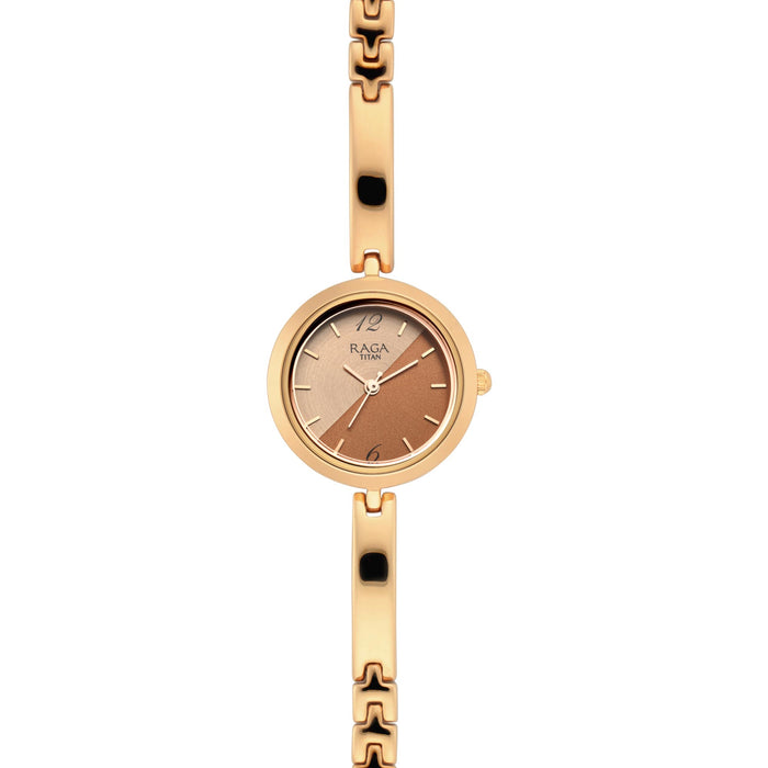 Titan Raga Viva Bicolour Dial Women Watch With Metal Strap