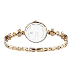 Titan Raga Viva Quartz Analog Champagne Dial Metal Strap Watch for Women