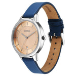 Titan Neo Workwear Quartz Analog Peach Dial Leather Strap Watch For Women