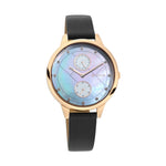 Titan Sparkle Grey Dial Analog with Day and Date Leather Strap Watch for Women