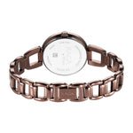 Titan Raga Viva Quartz Analog with Date Rose Gold Dial Brown Metal Strap Watch for Women