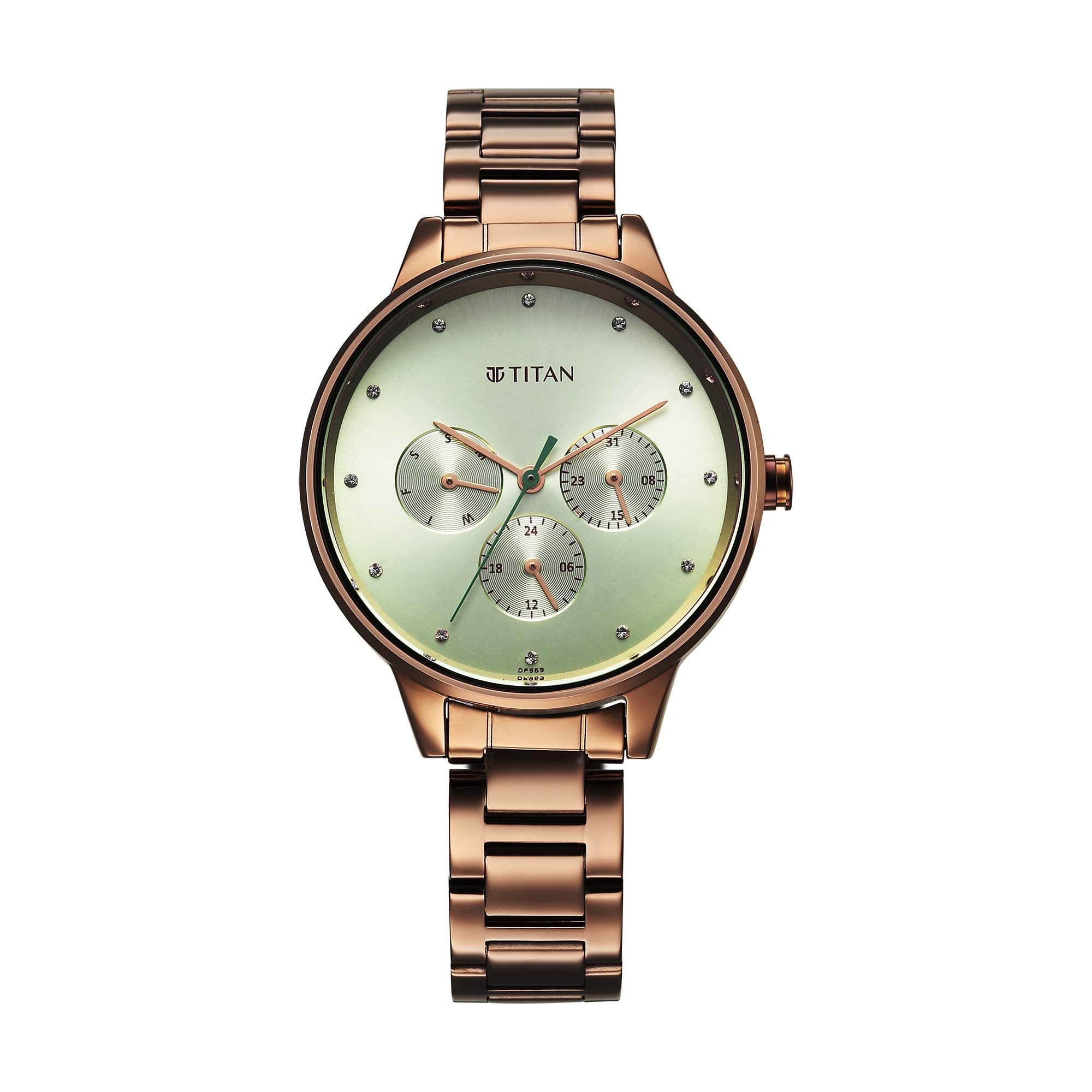 Titan Titan Razzle Dazzle Phase 1 Case Material Stainless Steel ShapeRound Women Watch (2648QM03)