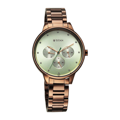 Titan Titan Razzle Dazzle Phase 1 Case Material Stainless Steel ShapeRound Women Watch (2648QM03)