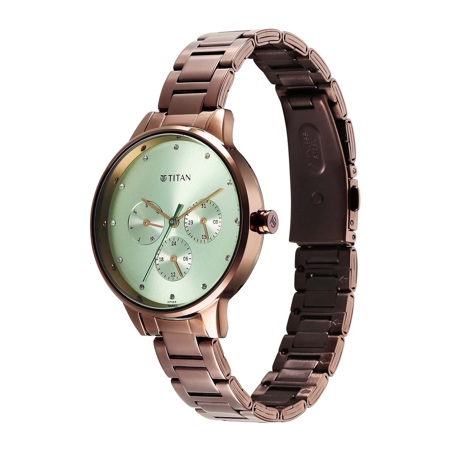 Titan Titan Razzle Dazzle Phase 1 Case Material Stainless Steel ShapeRound Women Watch (2648QM03)