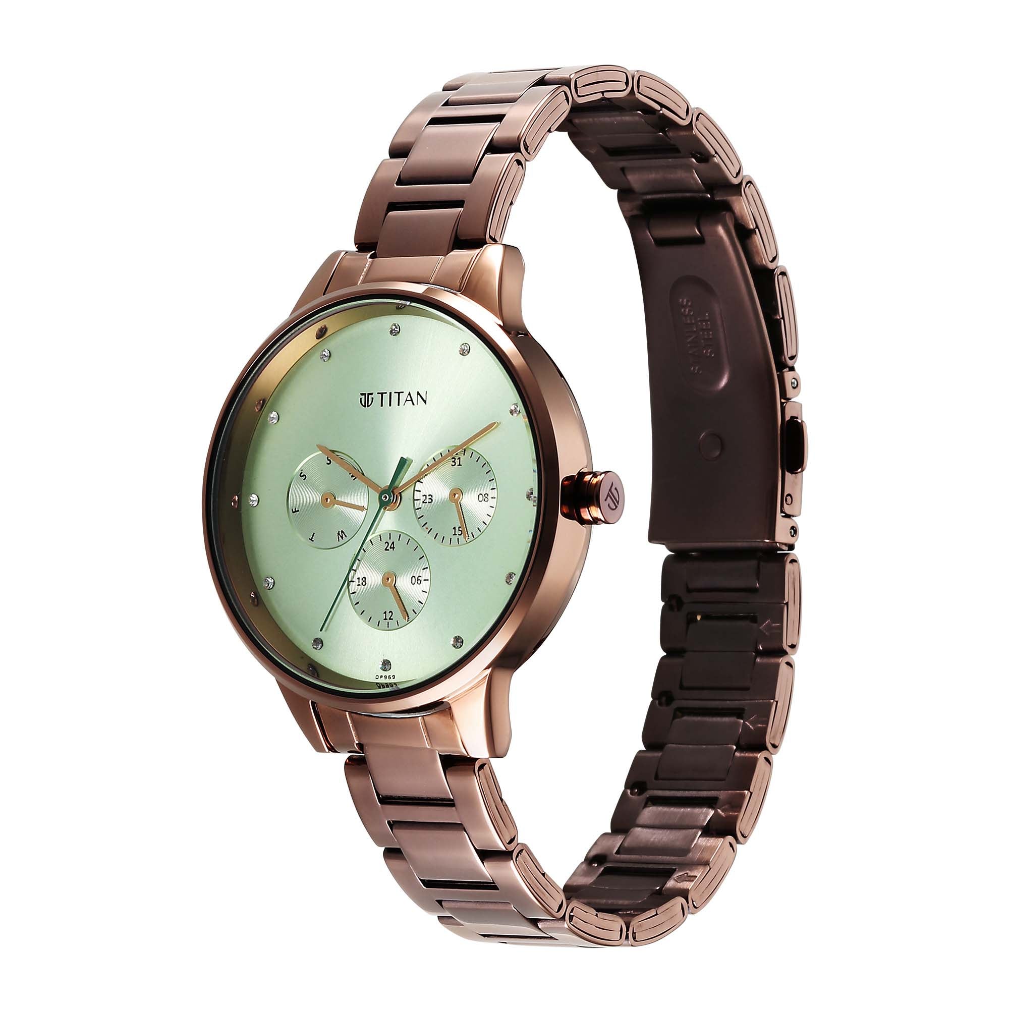 Titan Titan Razzle Dazzle Phase 1 Case Material Stainless Steel ShapeRound Women Watch (2648QM03)