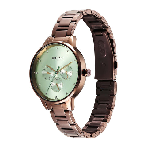 Titan Titan Razzle Dazzle Phase 1 Case Material Stainless Steel ShapeRound Women Watch (2648QM03)