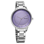 Titan Razzle Dazzle Quartz Alog Mauve Dial Stainless Steel Strap Watch For Women (2648SM12)