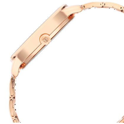 Titan Multicolored Dial Rose Gold Metal Strap Analog Watch for Women