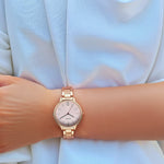 Titan Quartz Analog Rose Gold Dial Watch for Women