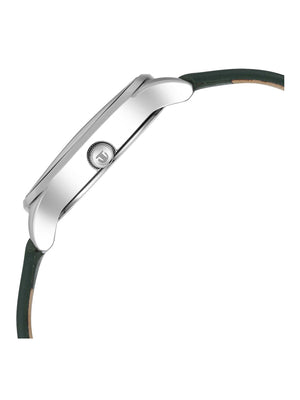 Titan Workwear Silver Dial Women Watch With Leather Strap