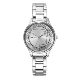 Titan Yin & Yang Silver Dial Analog Stainless steel Strap Watch for Women