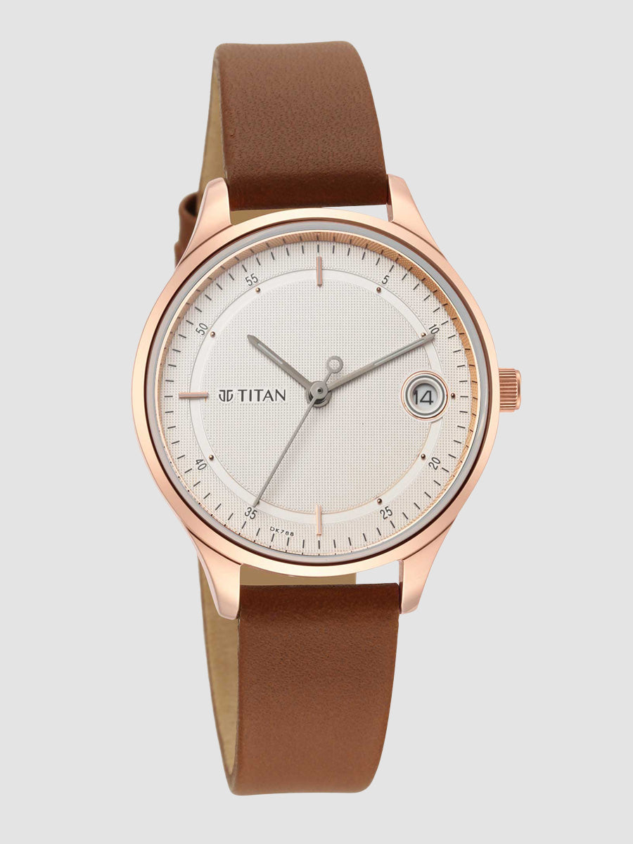 Workwear Silver Dial Brown Stainless Steel Strap Watch 2649WL01