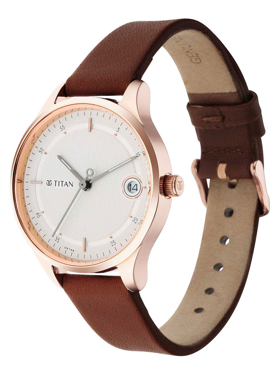 Workwear Silver Dial Brown Stainless Steel Strap Watch 2649WL01