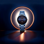 Titan Edge Ceramic Quartz in Atlantic Blue Dial Watch for Women